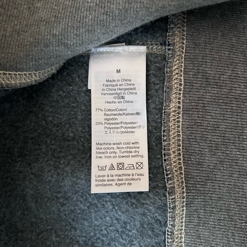 J.Crew Wallace & Barnes Full-Zip Hoodie in Indigo Wash (M) New With Tags - Picture 6 of 8